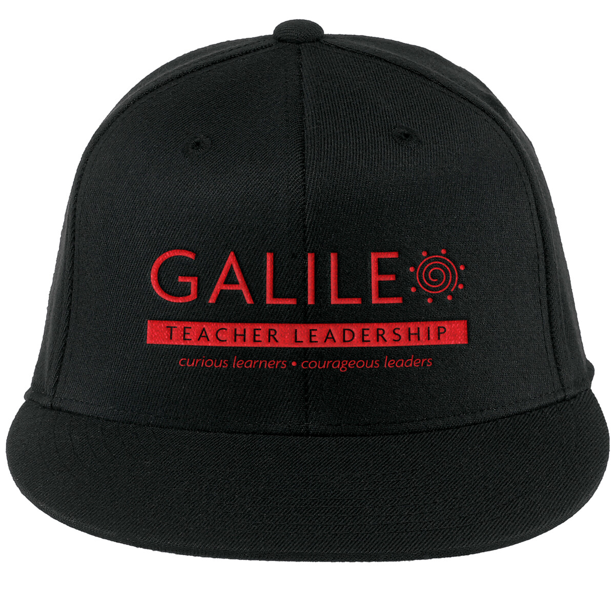 Flat Bill Cap- Black, Grey