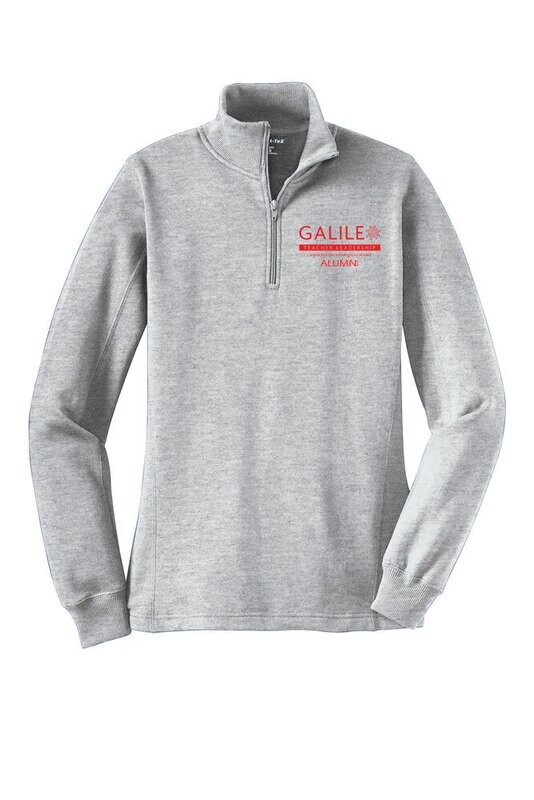 Women's 1/4 Zip Sweatshirt - Grey