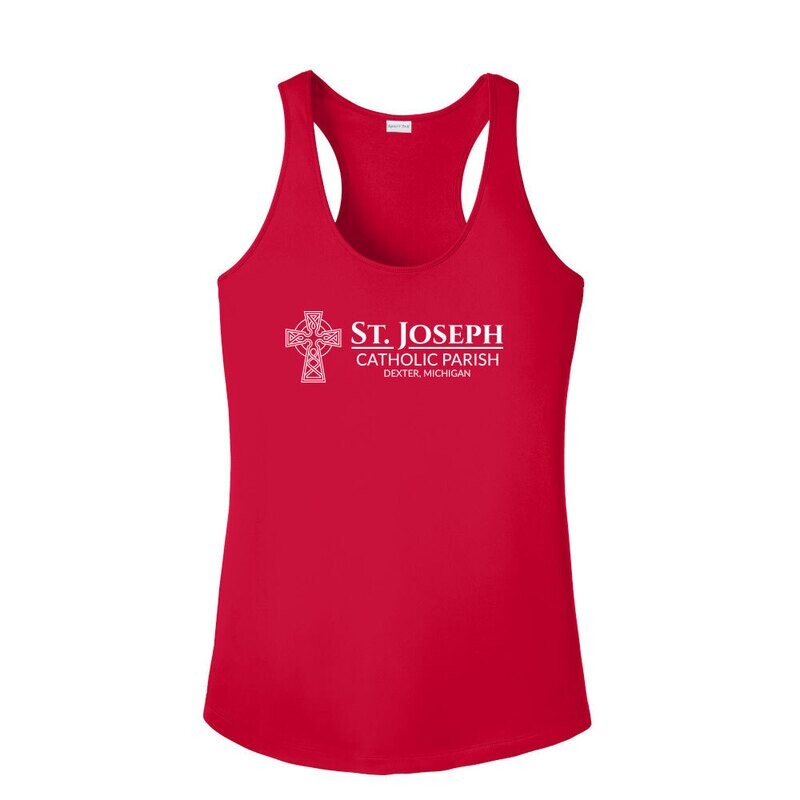 Women's Performance Racerback Tank- Red or Grey
