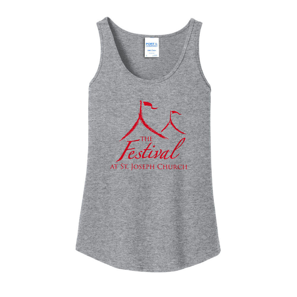 Women's Core Cotton Tank- Red or Grey