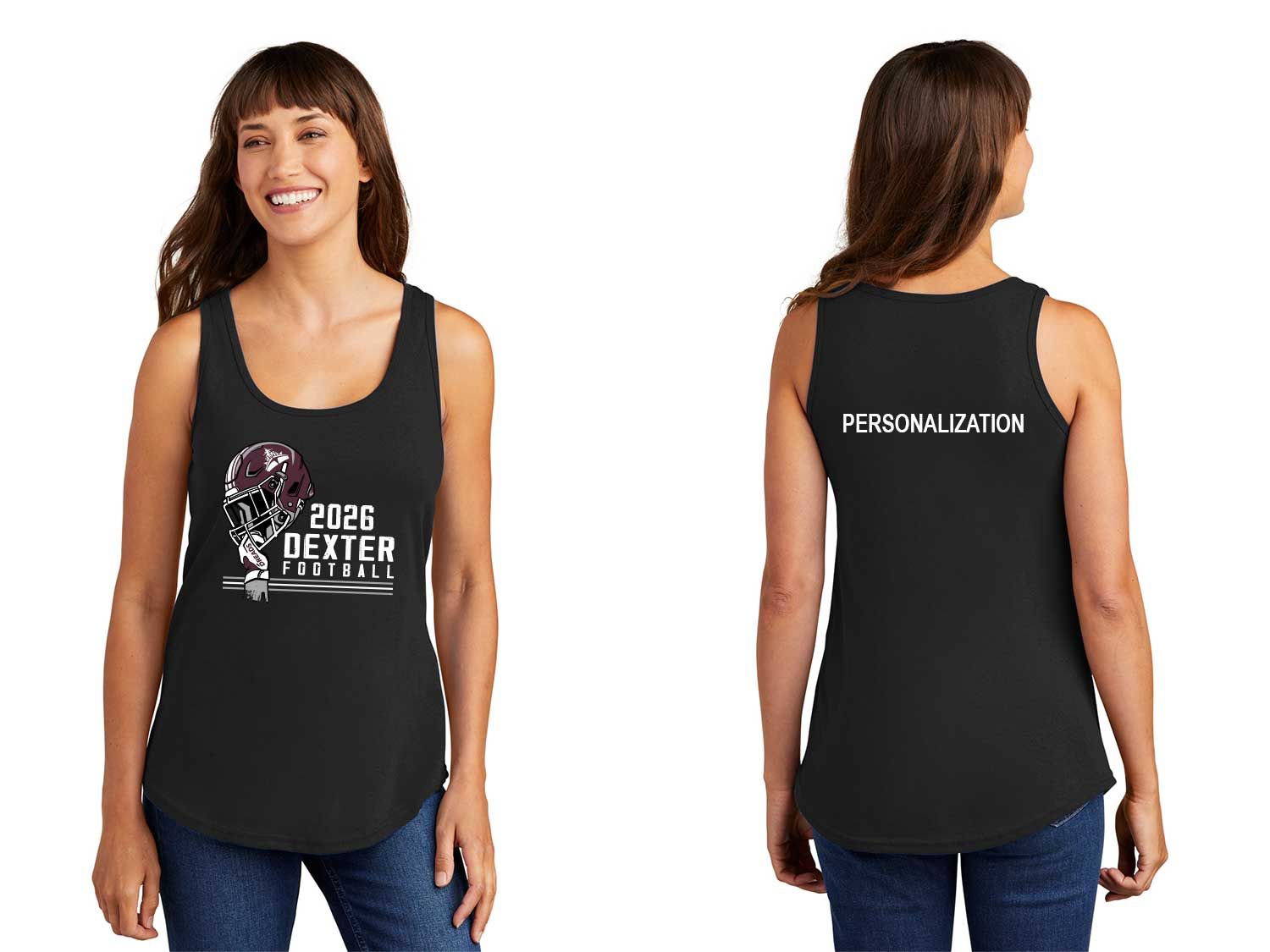 Ladie's Core Cotton Tank Top- Black Ladie's Core Cotton Tank Top- Black
