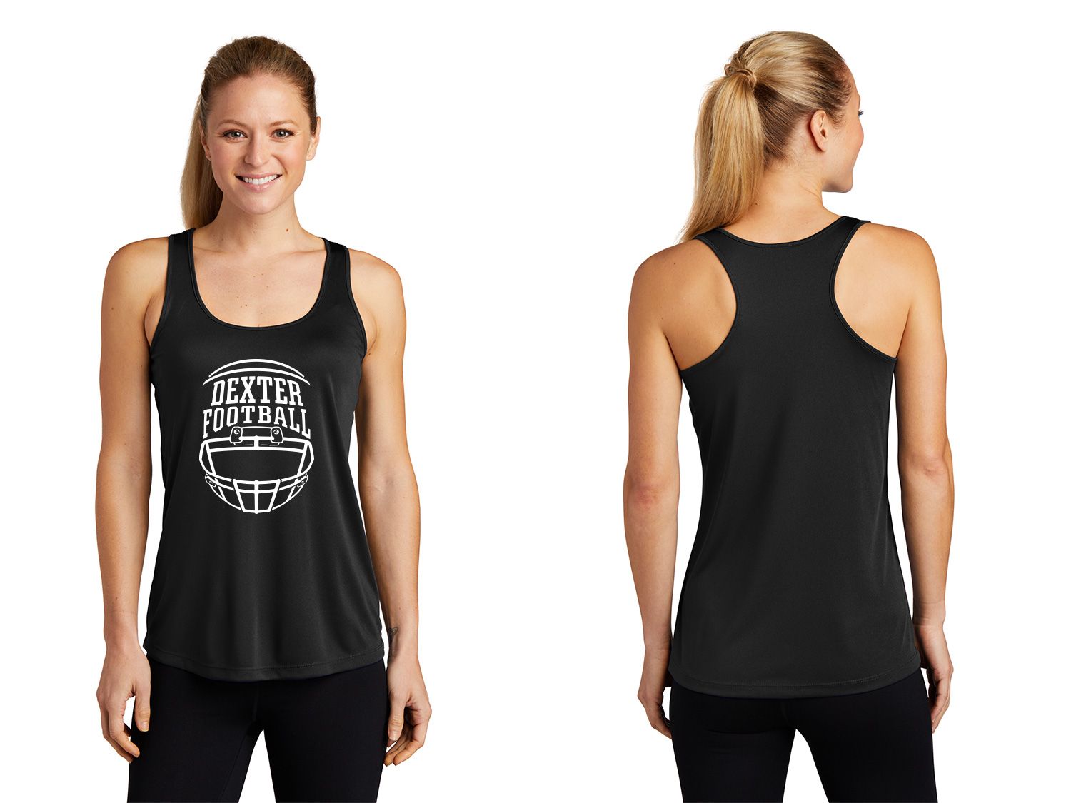 Sport-Tek Ladies Performance Racerback Tank-Black
