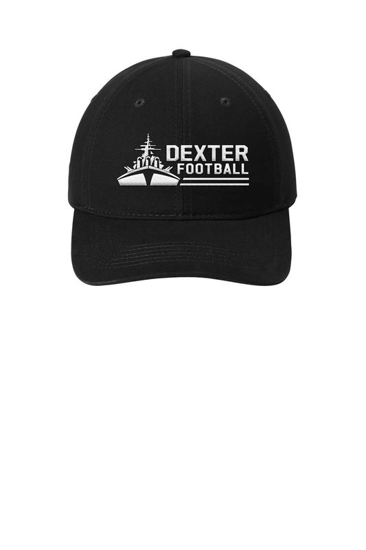 Brushed Twill Low Profile Cap - Black/Maroon