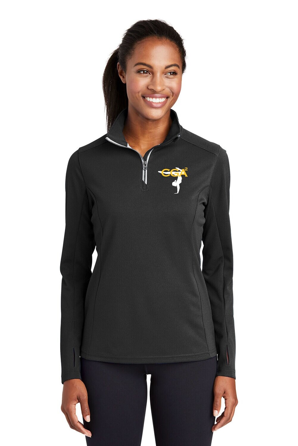 Ladies Performance Textured 1/4-Zip Pullover Ladies Performance Textured 1/4-Zip Pullover