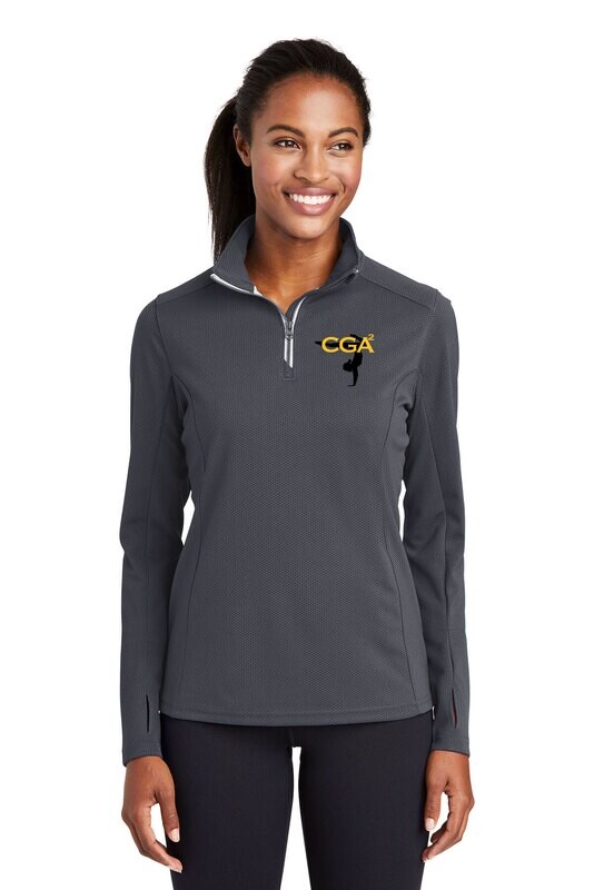 Ladies Performance Textured 1/4-Zip Pullover