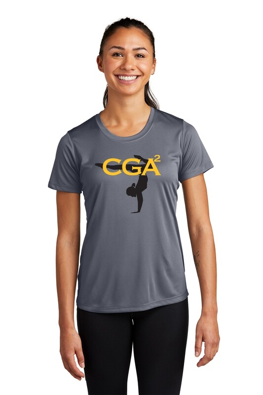 Women's Short Sleeve Performance Tee-Black Or DK Grey