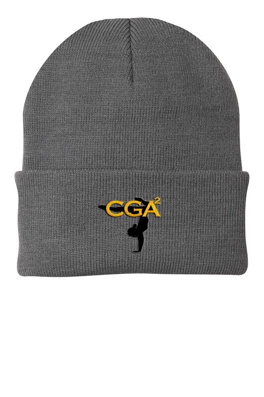 Knit Beanie-Black/Grey