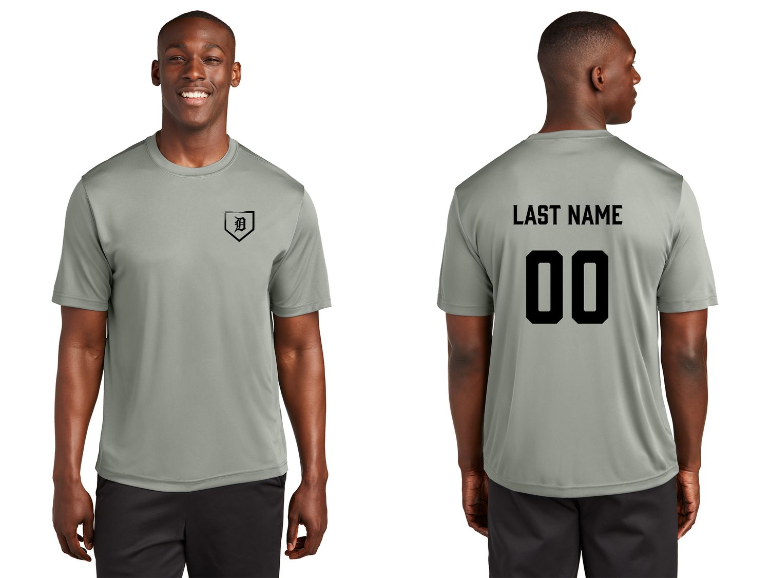 OPTIONAL TEAM PRACTICE JERSEY- Practice Jersey (GREY SHIRT WITH BLACK PRINT)