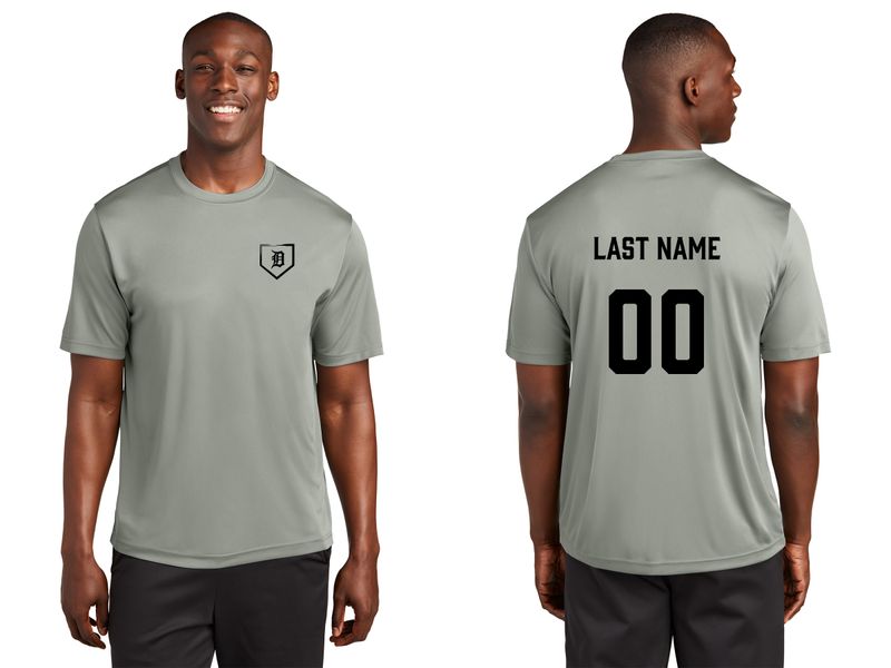 OPTIONAL TEAM PRACTICE JERSEY- Practice Jersey (GREY SHIRT WITH BLACK PRINT)