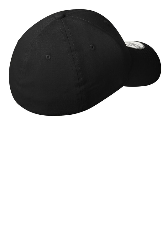 Structured Stretch Cotton Cap-Black