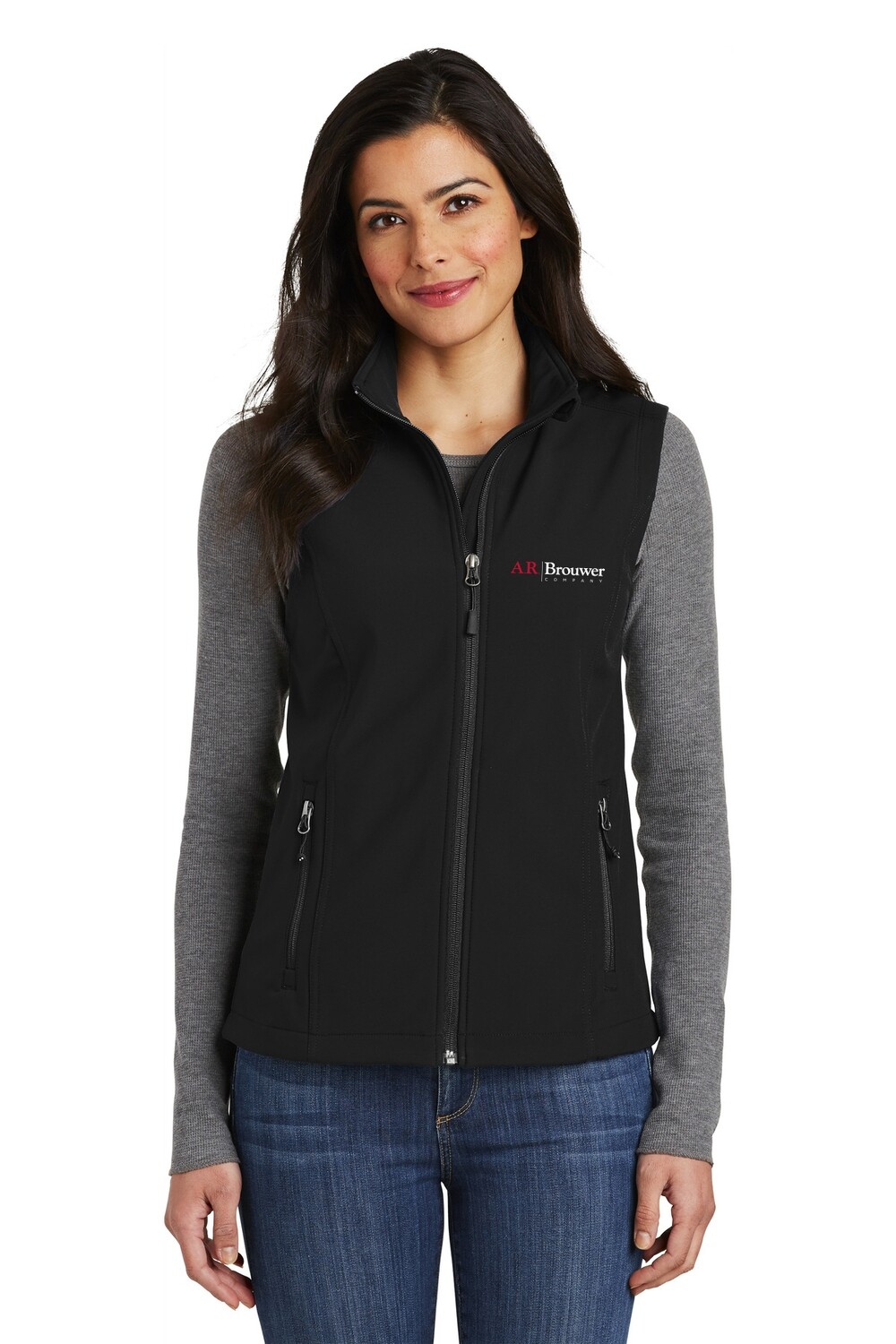 Ladies Core Soft Shell Vest - Black or Dk Grey Ladies Core Soft Shell Vest - Black or Dk Grey