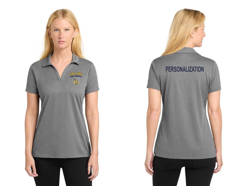 Women's Racer Mesh Performance Polo - Navy, Heather Grey, White