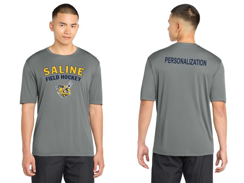 Unisex Short-Sleeve SportTek Performance Tee -Navy, Grey, Navy Heather, Grey Heather