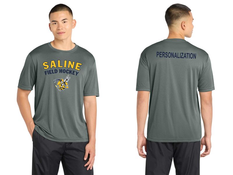 Unisex Short-Sleeve SportTek Performance Tee -Navy, Grey, Navy Heather, Grey Heather