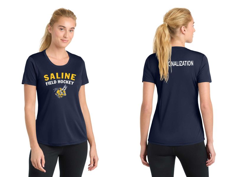 Women's Performance Tee - Navy, Grey Concrete