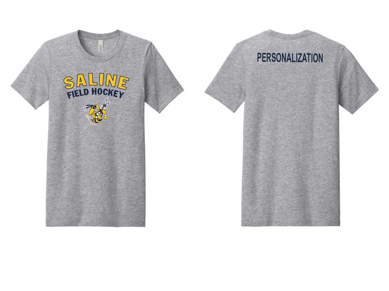 Unisex Heather CVC Short Sleeve Tee - Grey or Navy