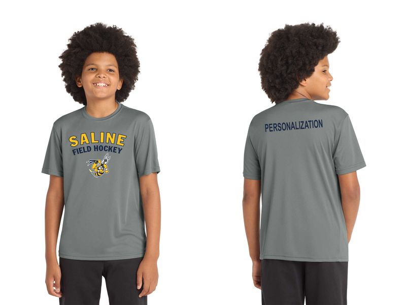 Youth Short-Sleeve Performance Tee - Grey Concrete or Navy