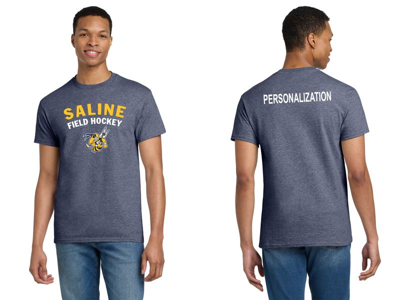 Unisex Basic Cotton Tee - Navy, Heather Grey, Heather Navy