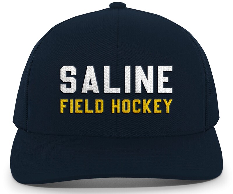 Trucker Snapback Cap  - Navy & White/Navy