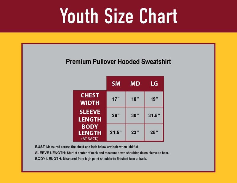 Youth Pullover Hooded Sweatshirt -Navy