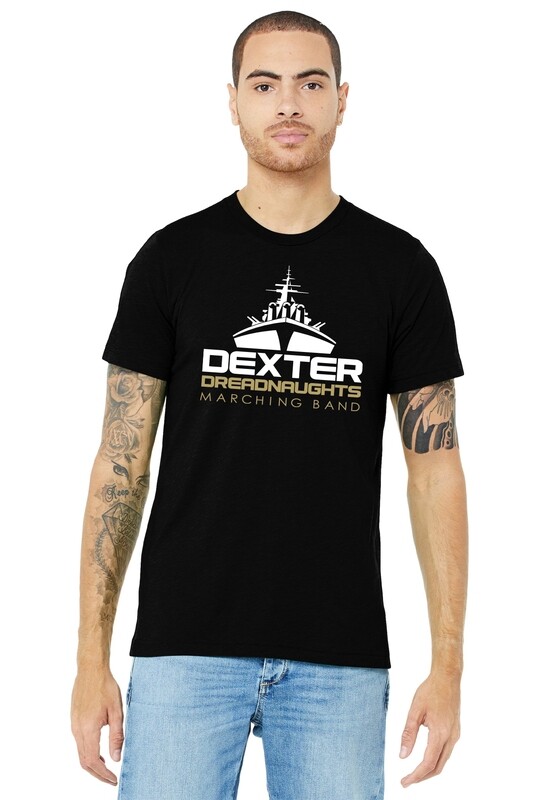 Bella & Canvas Unisex Triblend Short Sleeve Tee -Black/Maroon/Grey