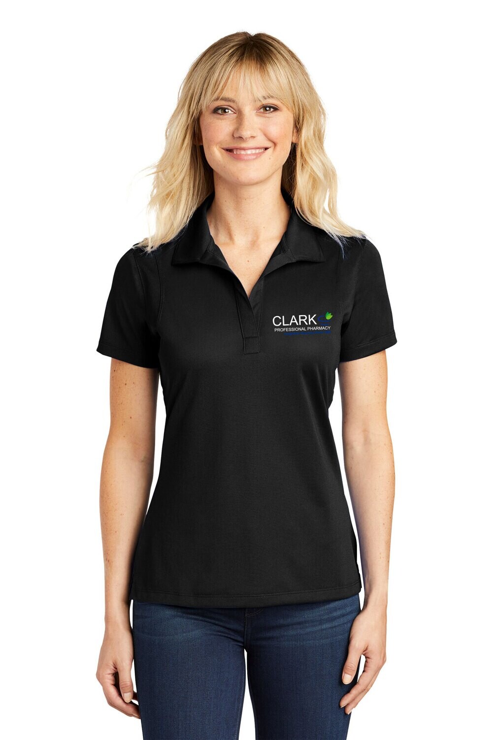Ladies Micropique Performance Polo-Black or Grey Ladies Micropique Performance Polo-Black or Grey