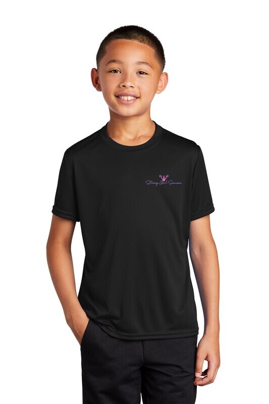 Port & Company Youth Performance Tee - White/Black/Charcoal/Silver/Concrete