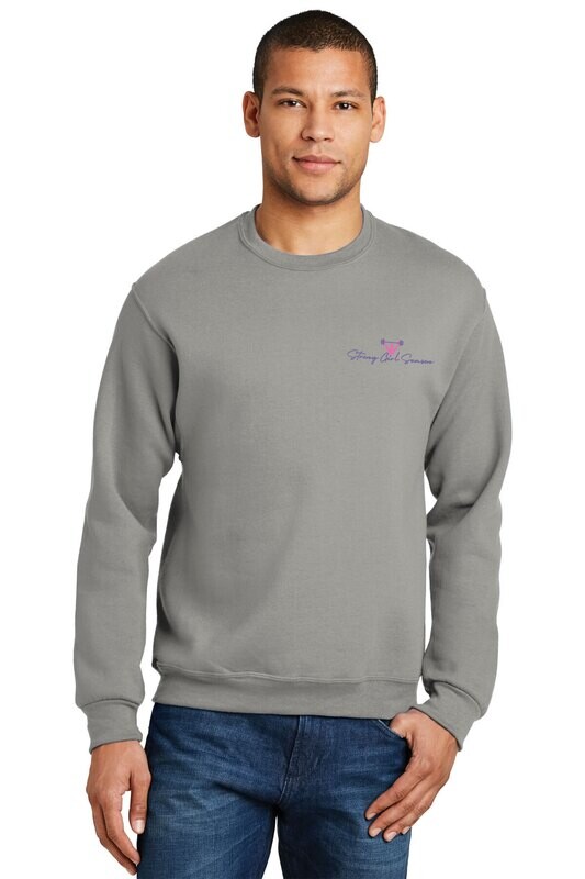 Unisex Jerzees NuBlend Crewneck Sweatshirt - Black/Rock
