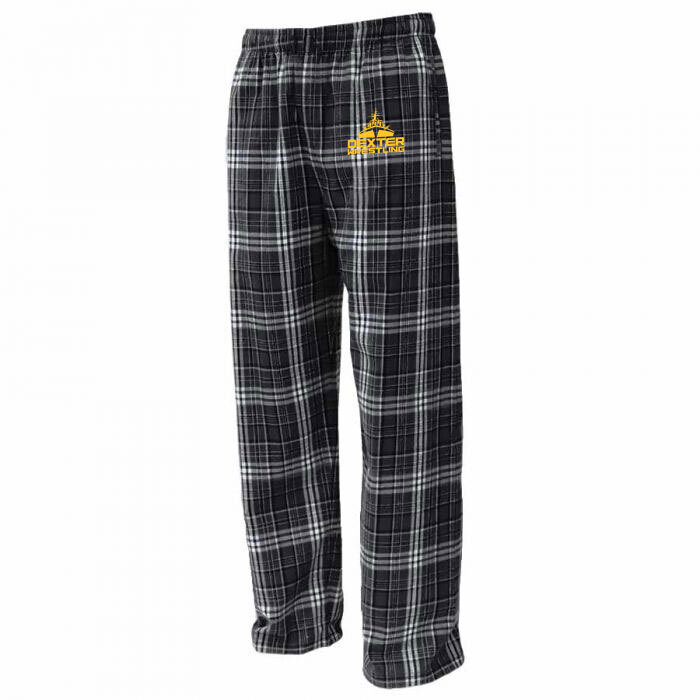 Youth Flannel Pants-Black/White