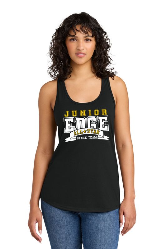 JUNIOR EDGE Next Level Ladies' Ideal Racerback Tank-Black