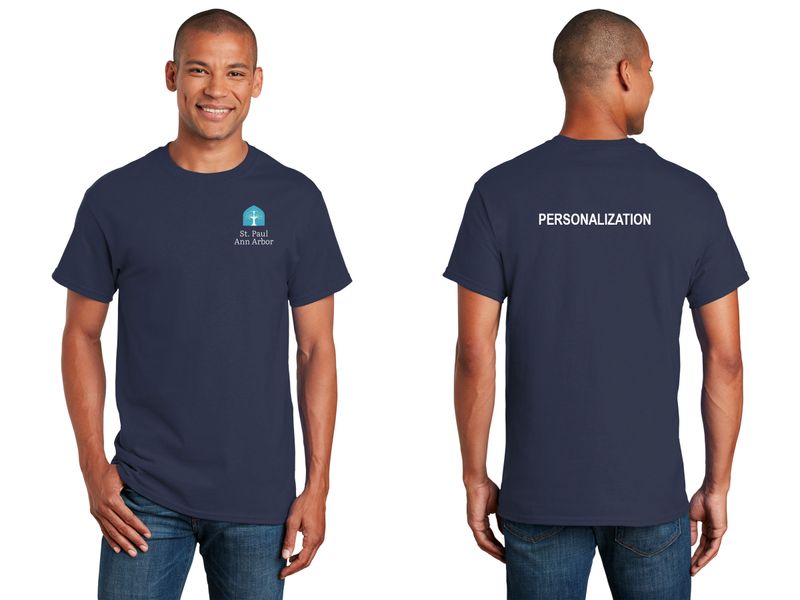 Adult Unisex Cotton Tee -Navy, Grey, White