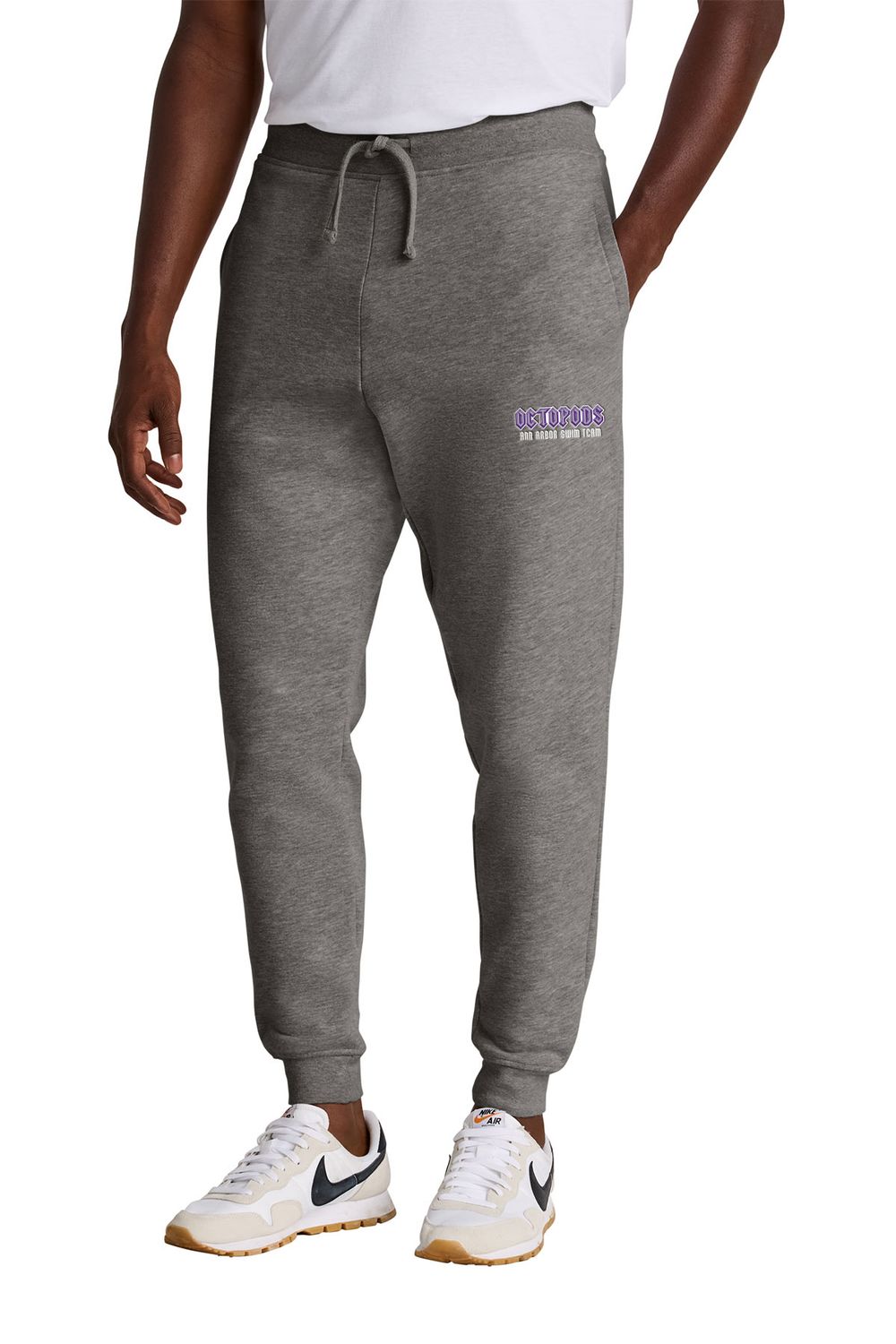 Men's Fleece Jogger-Grey Frost