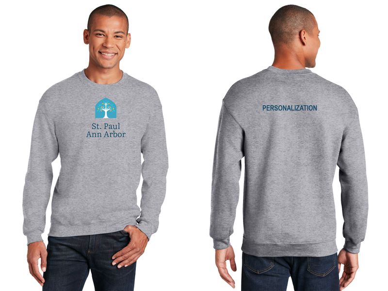 Adult Crewneck Sweatshirt - Navy, Grey, White