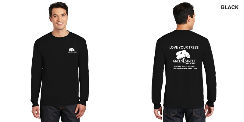 Long Sleeve 50/50 Tee- Black, Graphite Heather, Heather Grey, Ash Grey, Orange