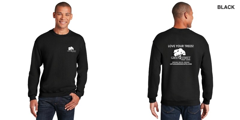 Adult Crewneck Sweatshirt - Black, Dark Heather, Graphite Heather, Dark Chocolate, Charcoal, Orange, Sport Grey, Sand, Ash