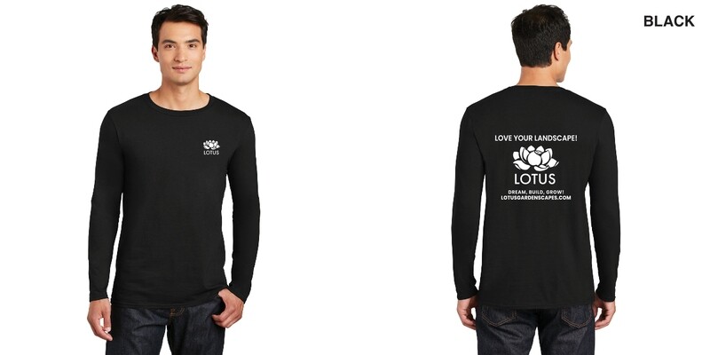 Soft Cotton Long Sleeve T-Shirt- Black, Sport Grey, Charcoal