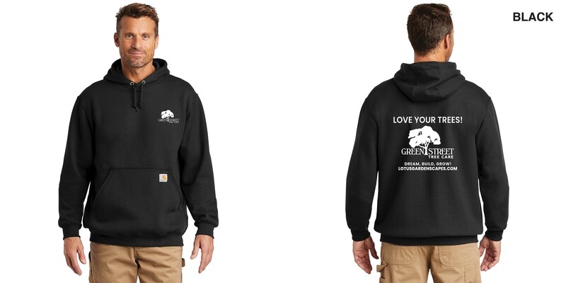 Carhartt Midweight Hooded Sweatshirt- Black, Brite Orange, Carbon Heather, Heather Grey, Moss