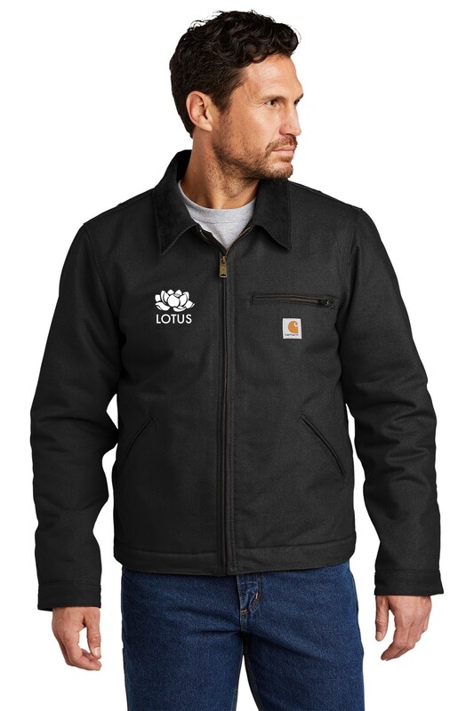 Carhartt Duck Detroit Jacket- Black/ Brown