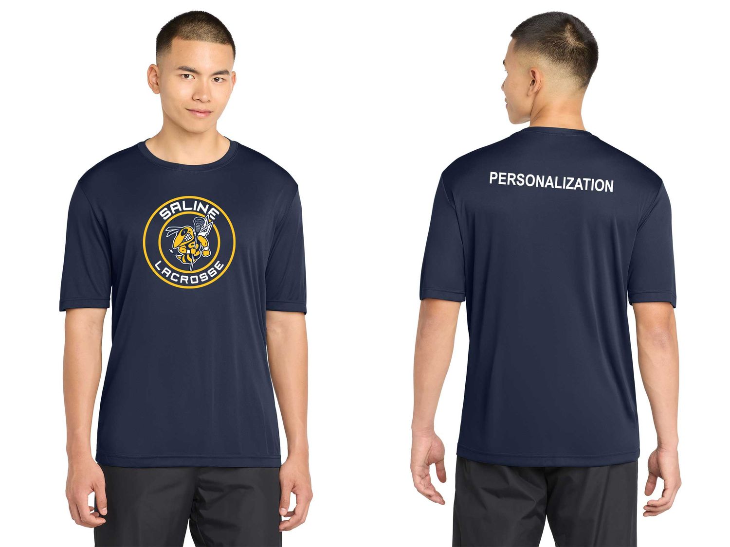 Unisex Short-Sleeve Performance Tee -Navy, Grey, Navy Heather, Grey Heather Unisex Short-Sleeve Performance Tee -Navy, Grey, Navy Heather, Grey Heather