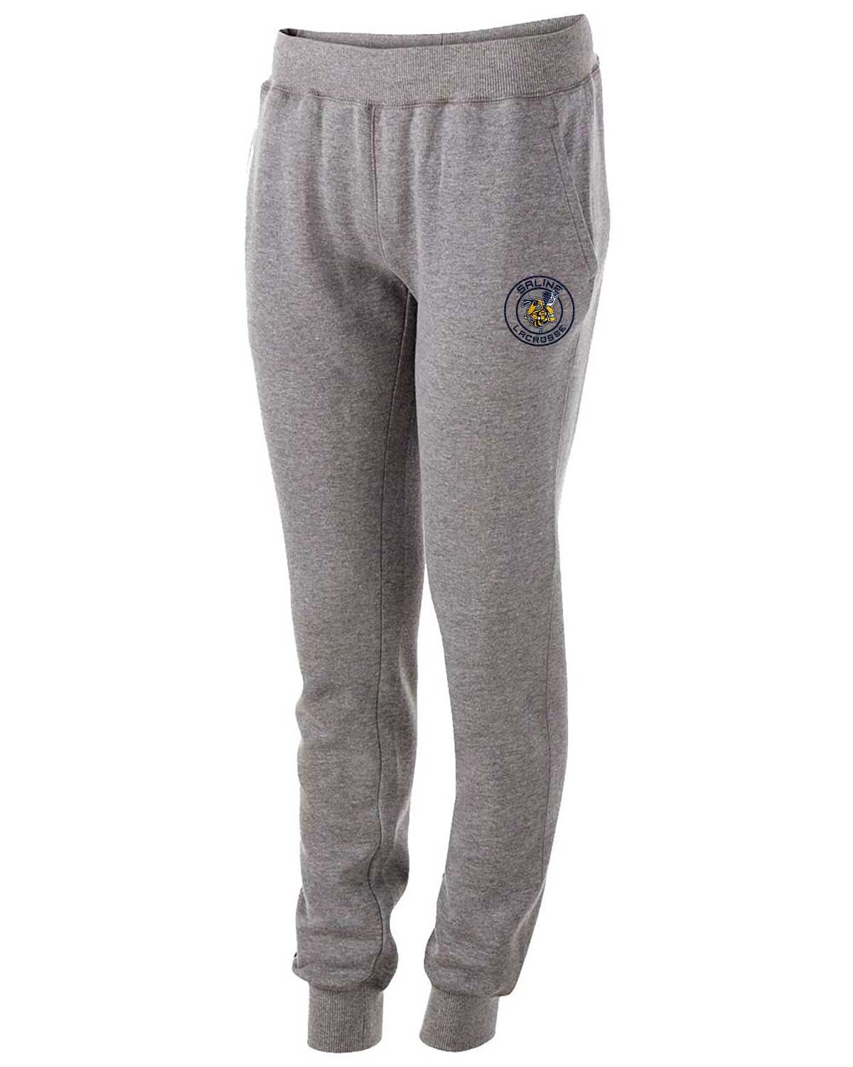 Women's Fleece Jogger - Navy/Heather Grey Women's Fleece Jogger - Navy/Heather Grey