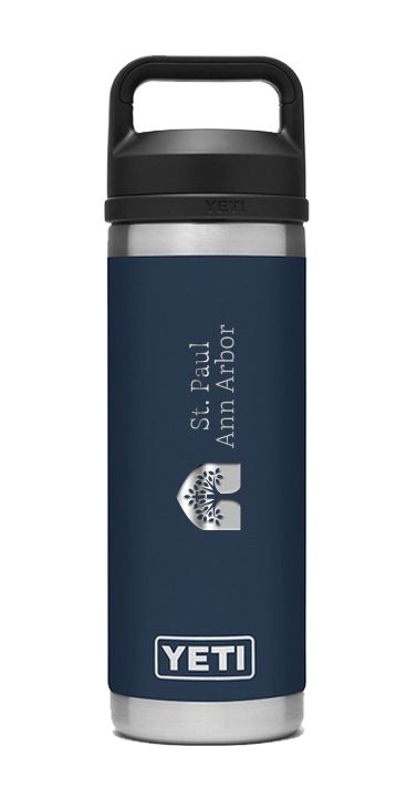 YETI 18 oz or 26 oz Waterbottle- Navy, White