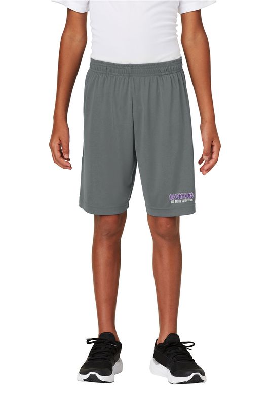 Youth PosiCharge Competitor Pocketed Short- Iron Grey/ Black