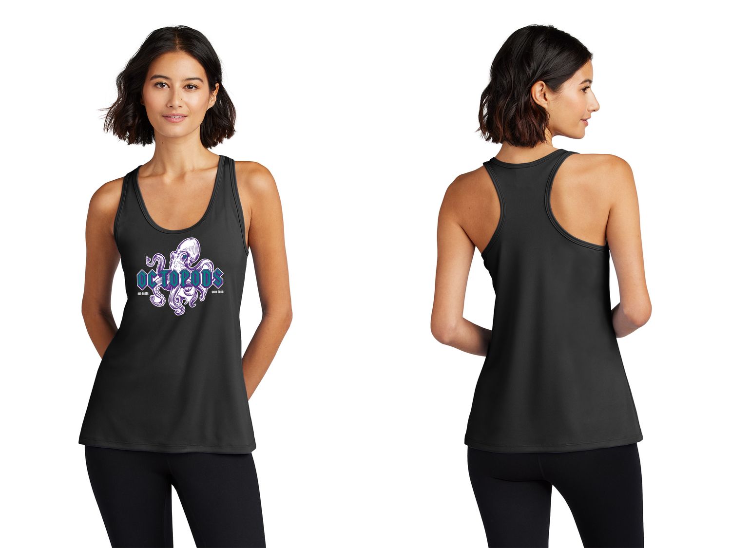 Port & Company Ladies Performance Tank- Black, White