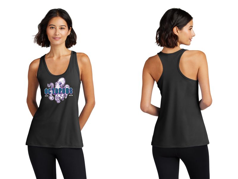 Port & Company Ladies Performance Tank- Black, White