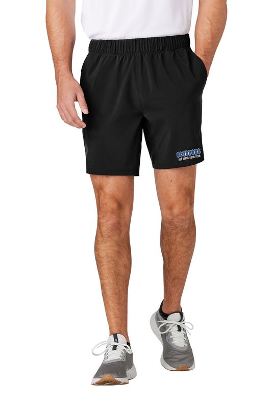 Sport-Tek Repeat 7" Short- Black/ Grey