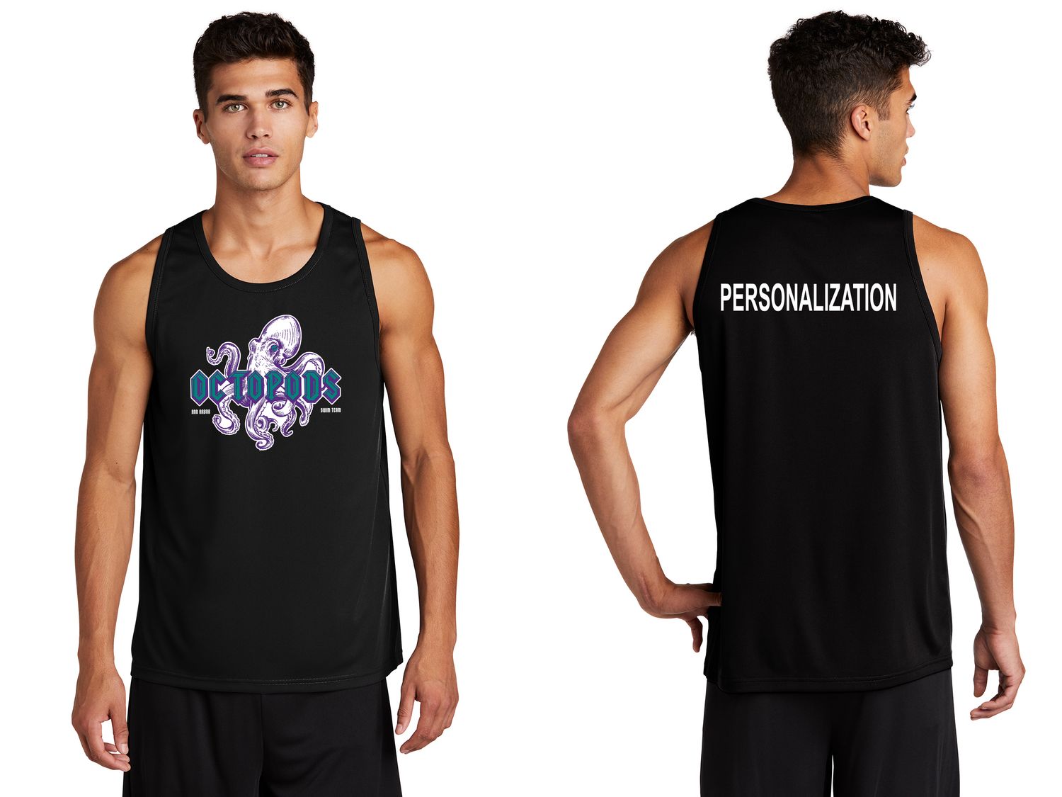 Unisex Performance Tank -Black, White, Grey