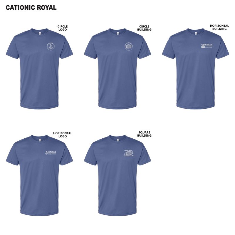 Bayside- USA Made Performance T-shirt-Cationic Charcoal, Cationic Royal, Navy, Charcoal, Royal Blue