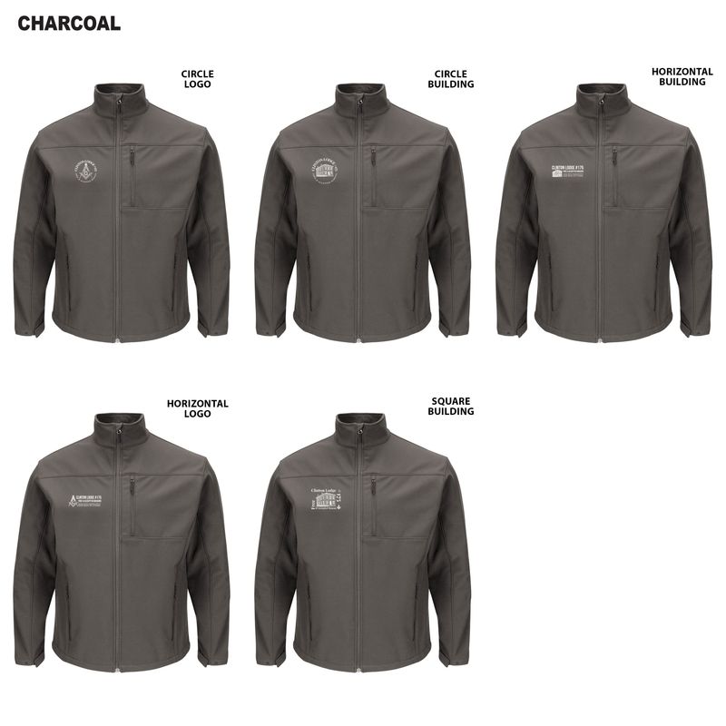 Red Kap- Deluxe Soft Shell Jacket- Charcoal, Navy