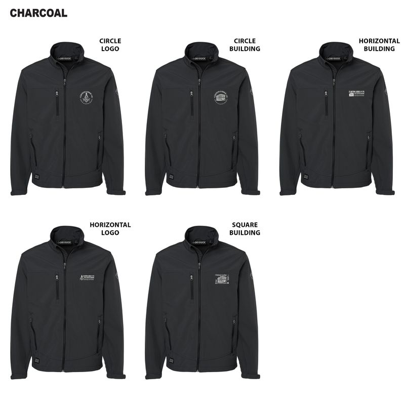 DriDuck Motion Soft Shell Jacket (Tall sizes available)-Black, Charcoal, Deep Blue/Charcoal