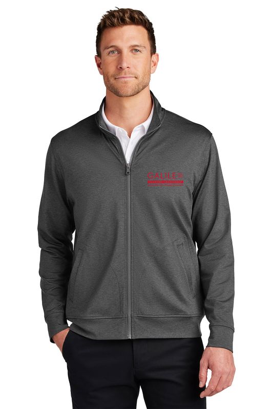 Port Authority C-FREE Double Knit Full-Zip- Black, Grey